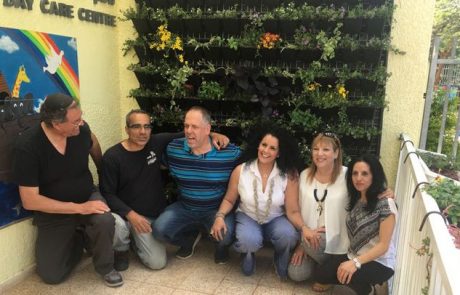 קיר ירוק במעון עפולה