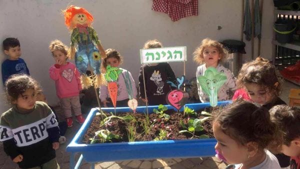 מתכוננים לט"ו בשבט במעון הורדים, קרית שמונה