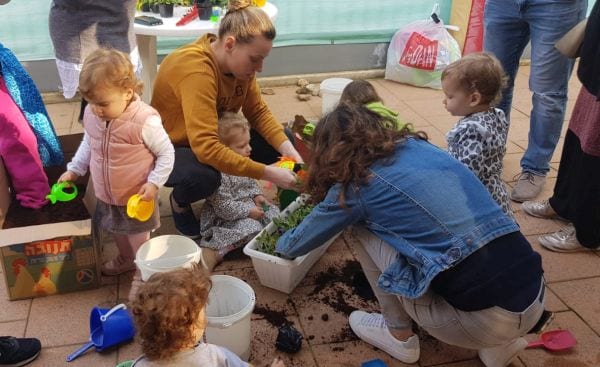 יום המשפחה בגינת מעון אסף הרופא